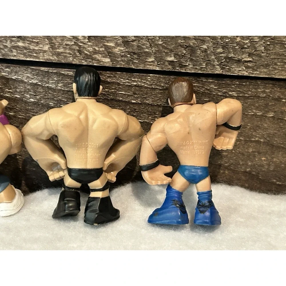 WWE Rumblers Mini Action Figures Wrestlers Mattel Lot of‎ 4